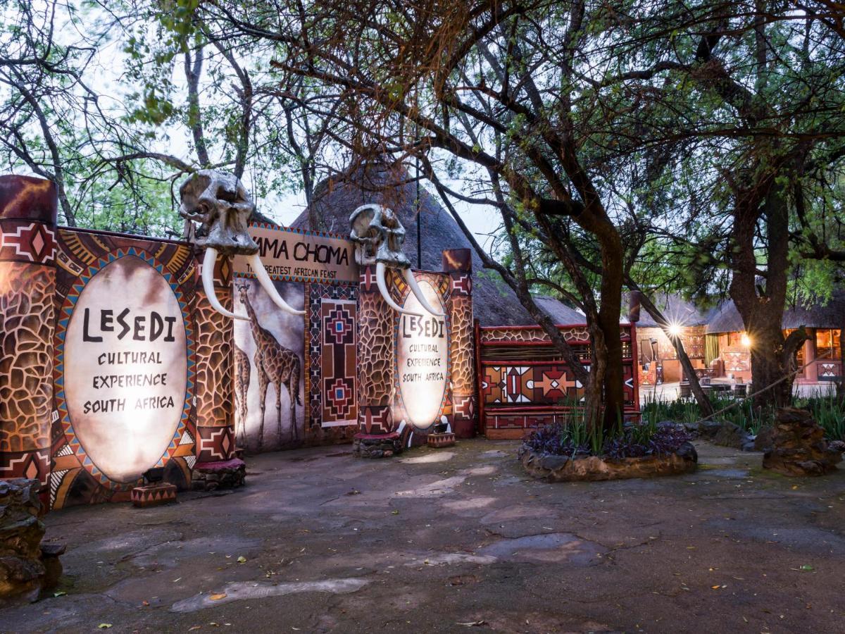 Aha Lesedi African Lodge & Cultural Village Broederstroom Kültér fotó