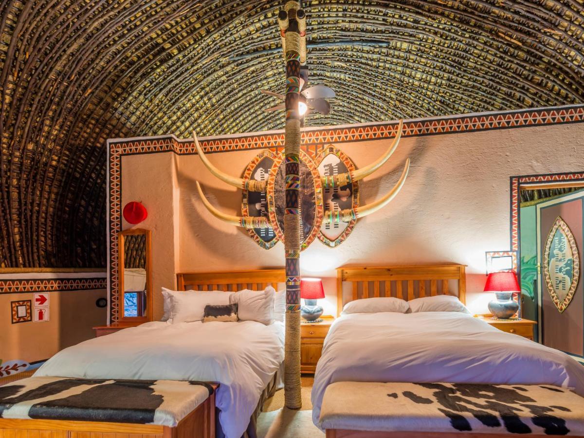Aha Lesedi African Lodge & Cultural Village Broederstroom Kültér fotó